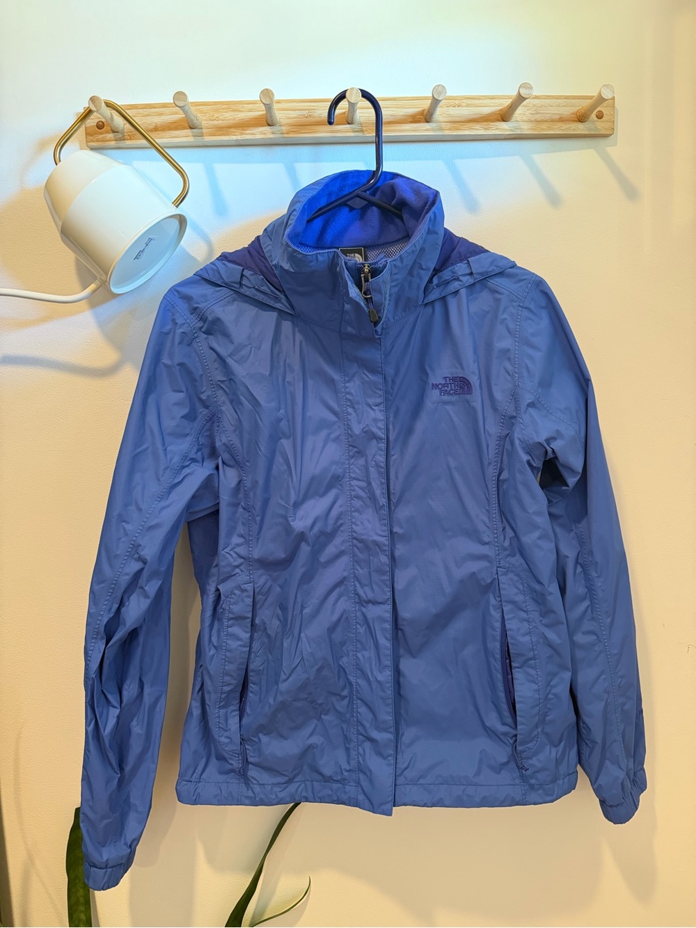 The North Face Women's Periwinkle Hooded Windbreaker Jacket